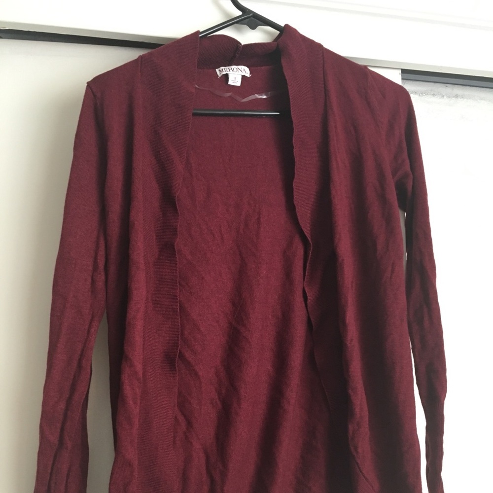 Maroon Cardigan